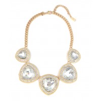 Migdalia Crystal Grand Faceted Gemstone Necklace